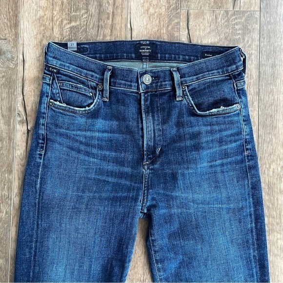 Citizen of Humanity Rocket High Rise Dark Wash Denim Skinny Jeans Size 27 - Picture 7 of 16